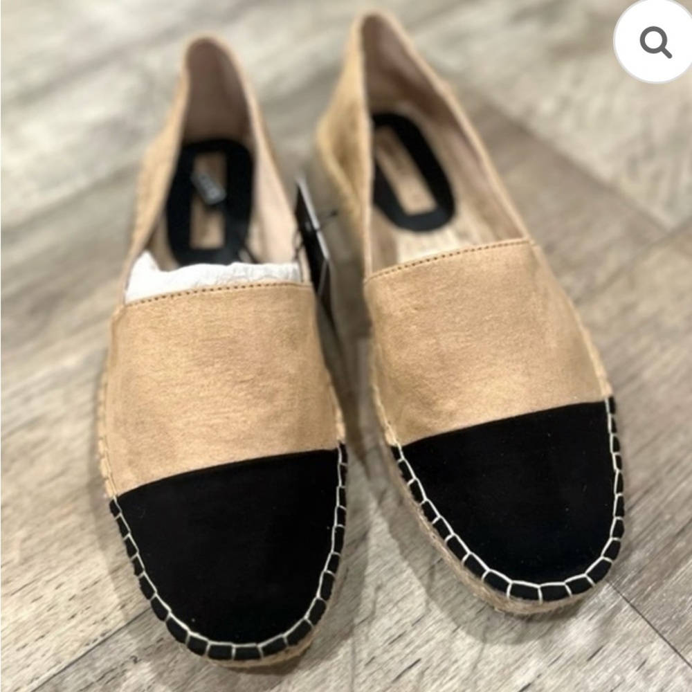 ZARA Basic Elegant Two-Tone Espadrilles Tan and Black - New - EU39 - US8 - Picture 14 of 14